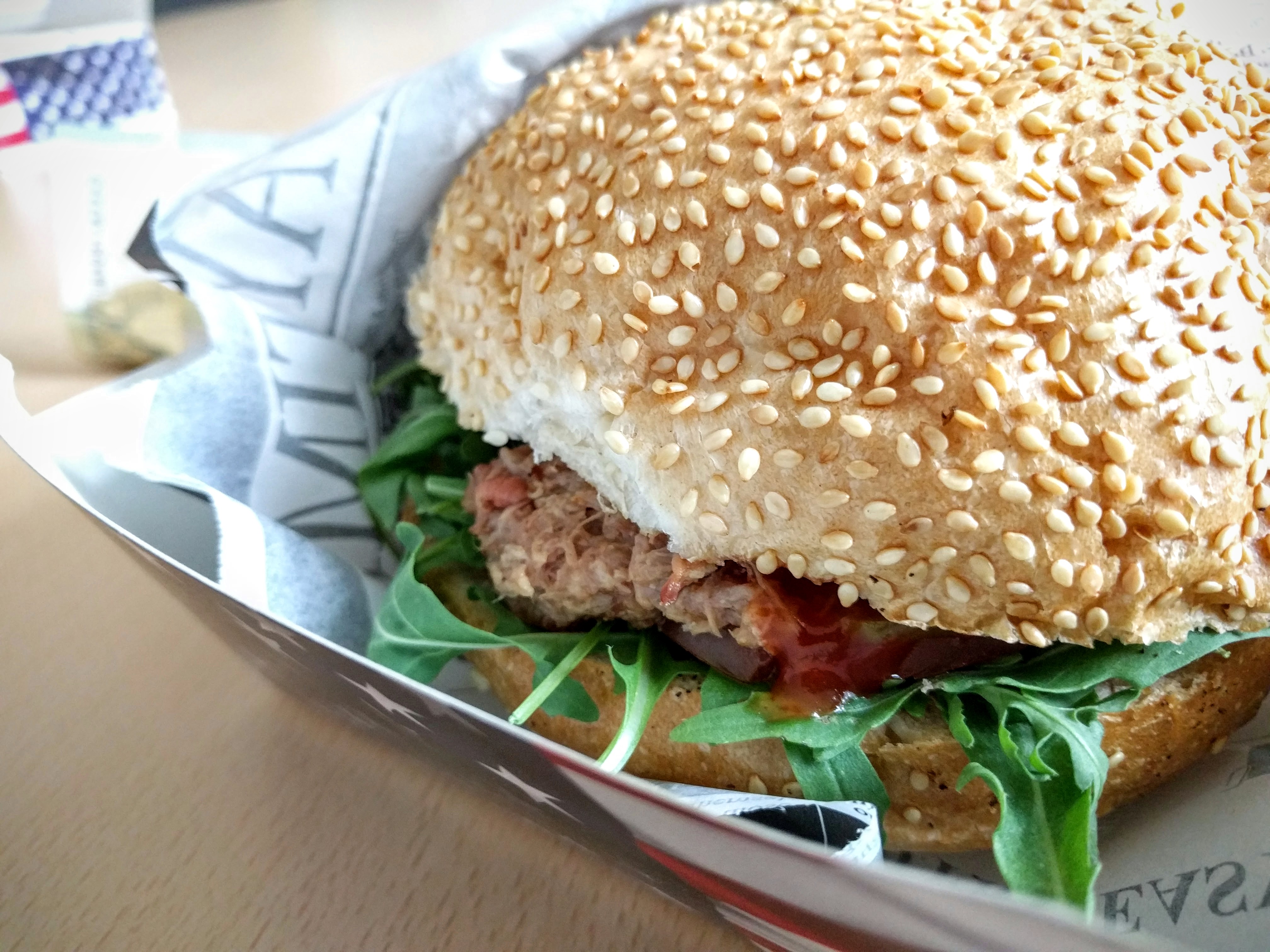 A picture of a hamburger